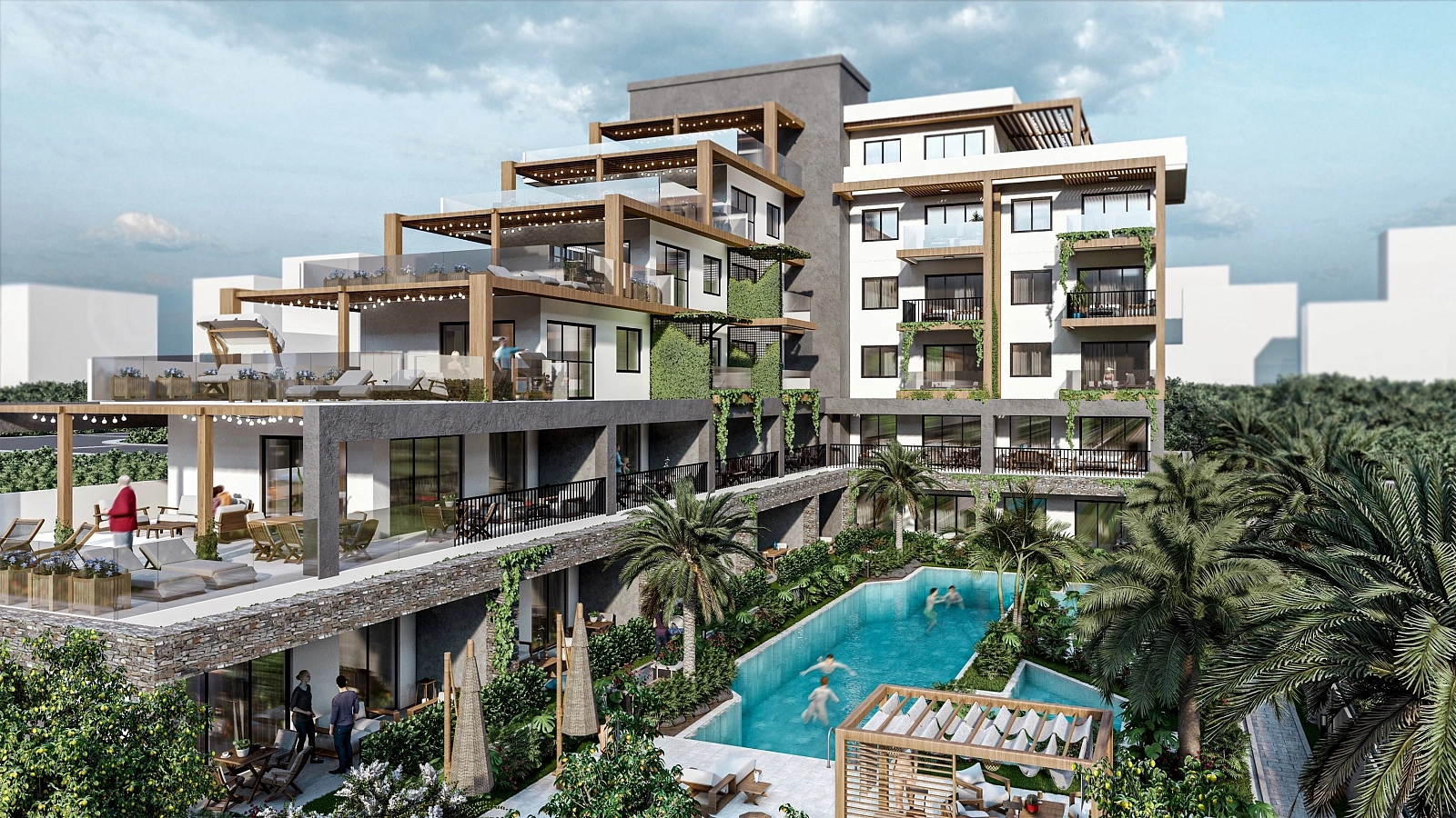 Low-rise business-class project on the southern coast of Turkey