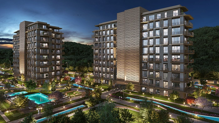 A unique living space with woodlands in the heart of the business world