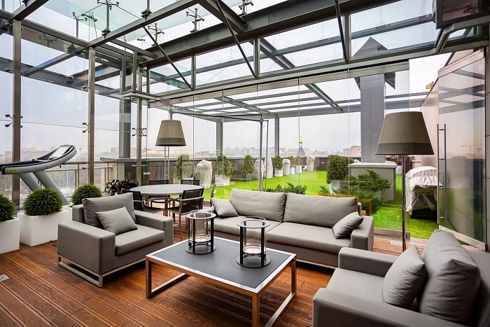 Luxury penthouse with a terrace