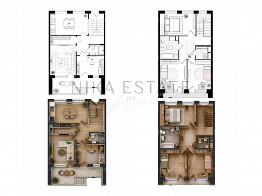 Townhouse with Terrace 4 km from the Kremlin — 2